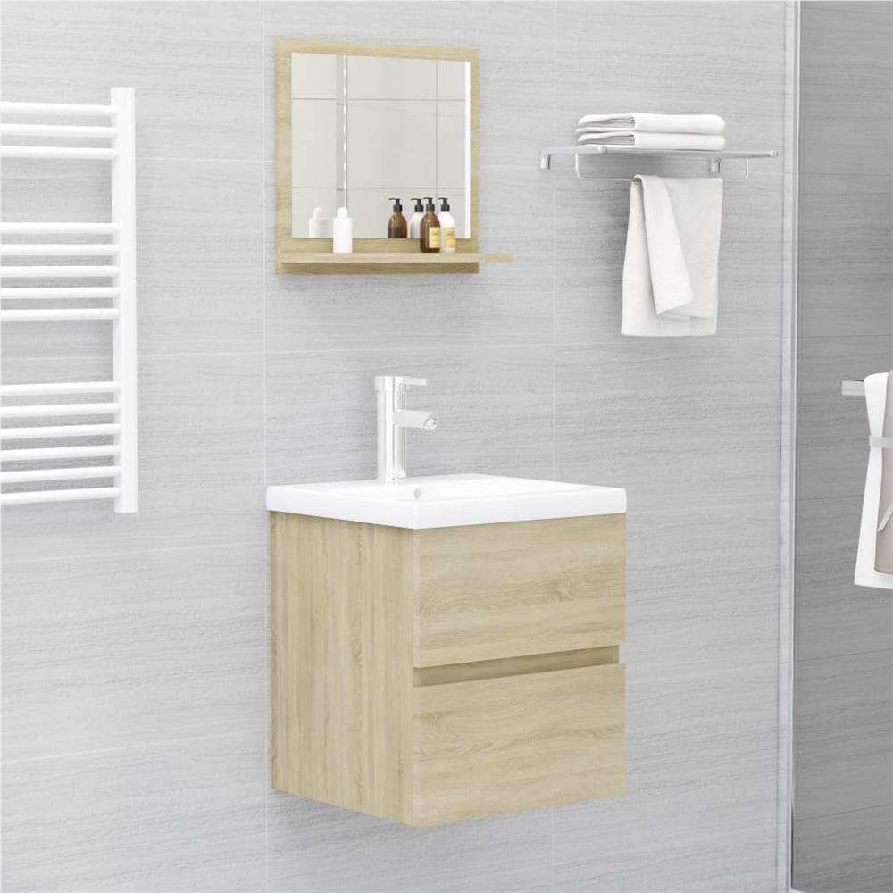 Bathroom Mirror Sonoma Oak 40x10.5x37 Cm Chipboard 9 Bathroom Mirror Sonoma Oak 40x10.5x37 cm Chipboard
