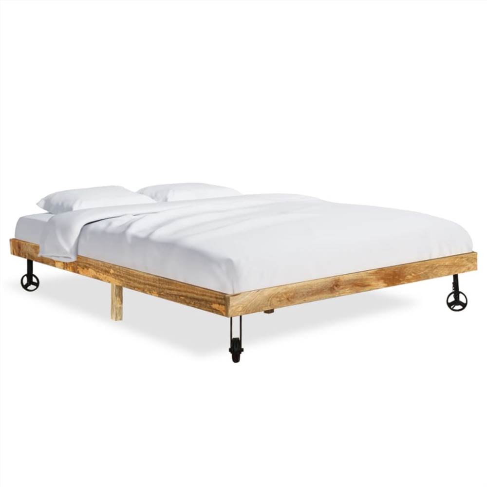 Bed Frame Solid Mango Wood 200x200 cm