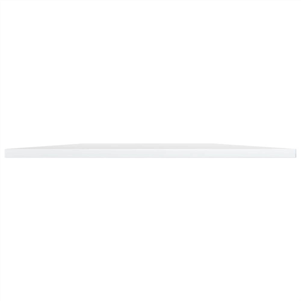 Bookshelf Boards 8 pcs High Gloss White 80x50x1.5 cm Chipboard