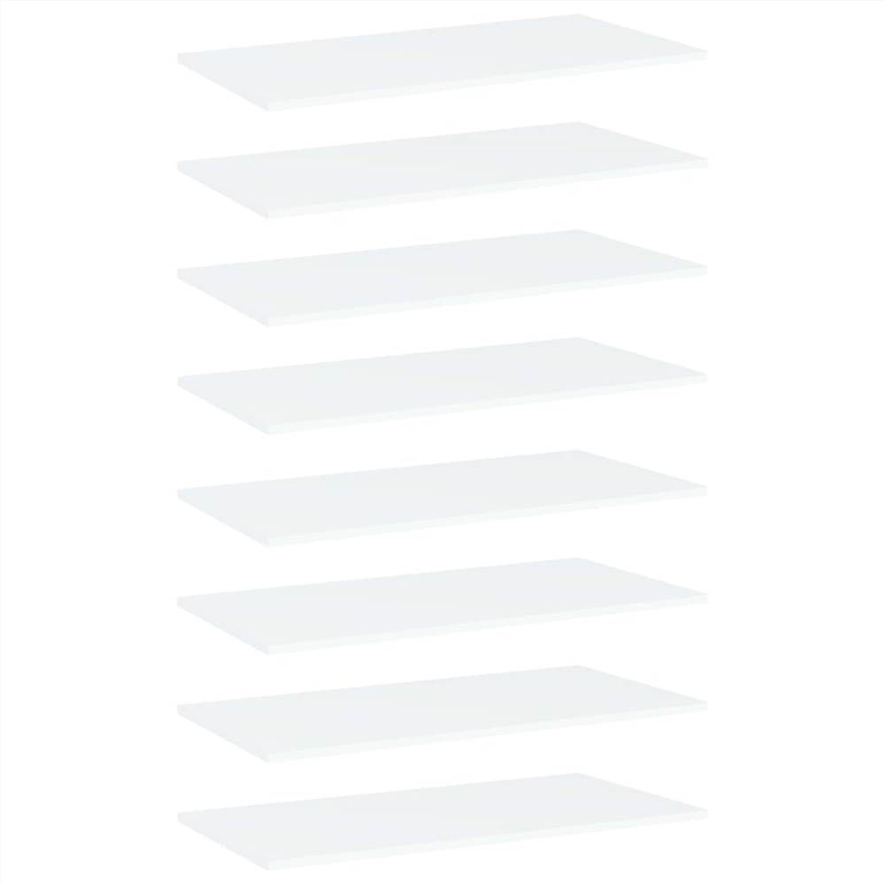 

Bookshelf Boards 8 pcs White 80x40x1.5 cm Chipboard