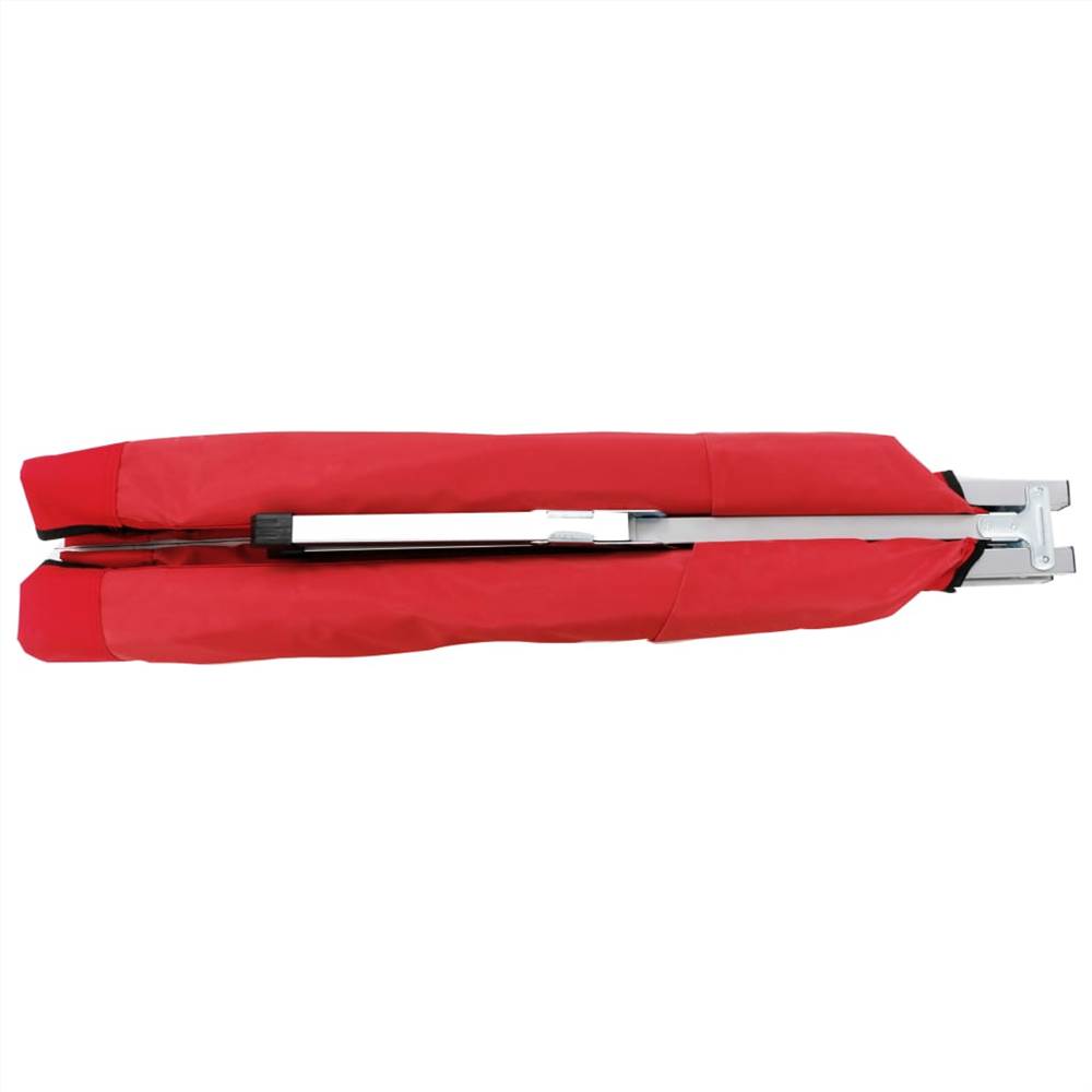 Camping Bed 210x80x48 cm XXL Red