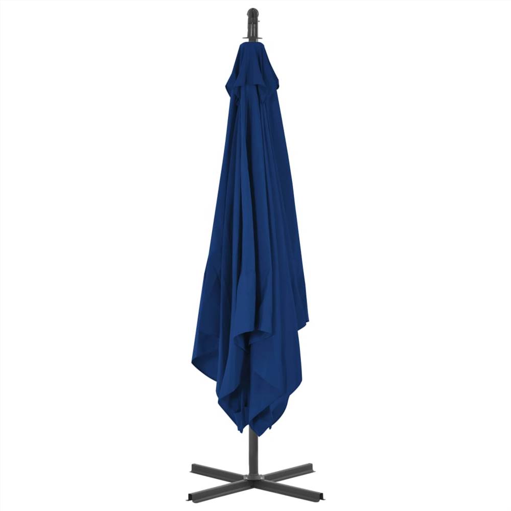 Cantilever Umbrella with Steel Pole 250x250 cm Azure