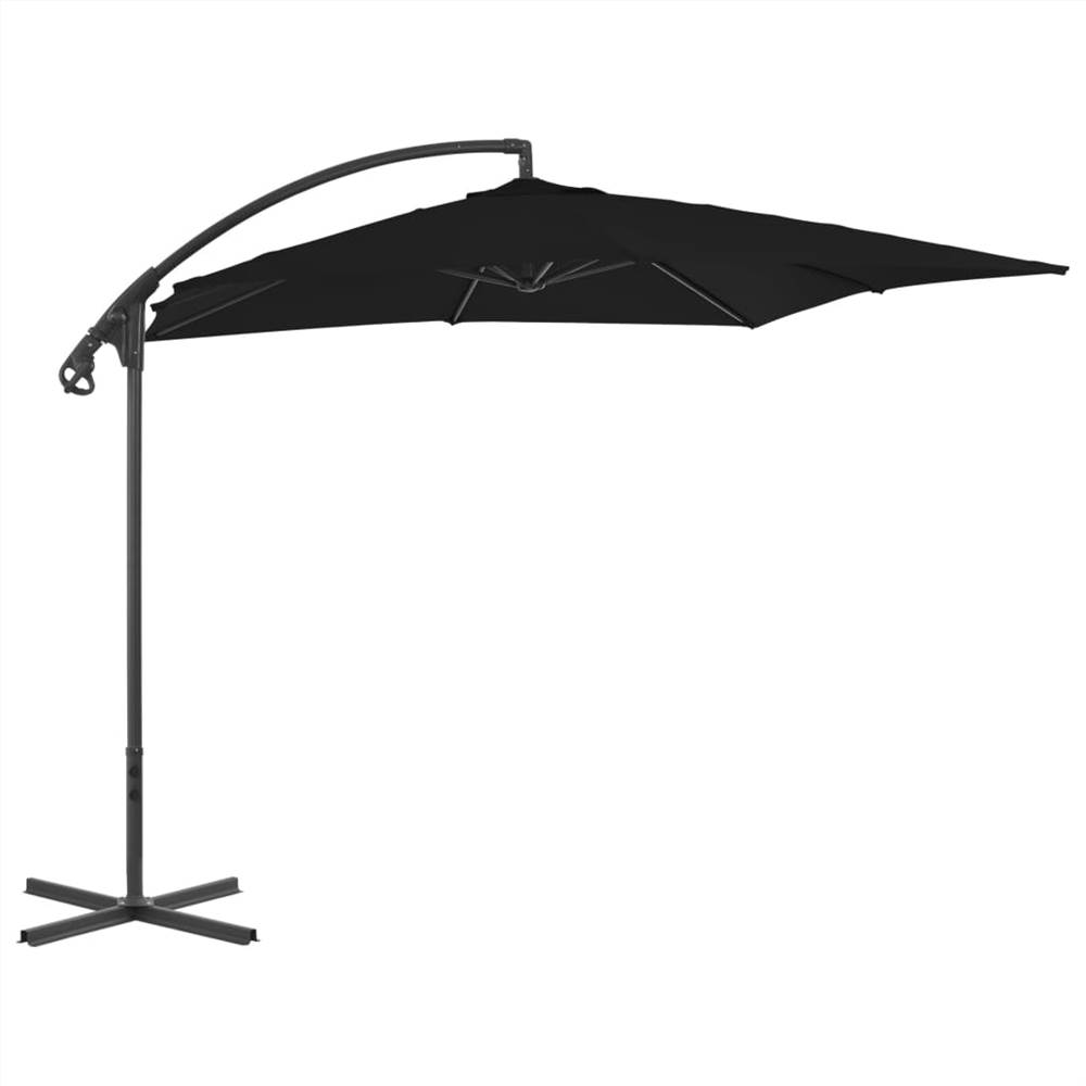 

Cantilever Umbrella with Steel Pole 250x250 cm Black