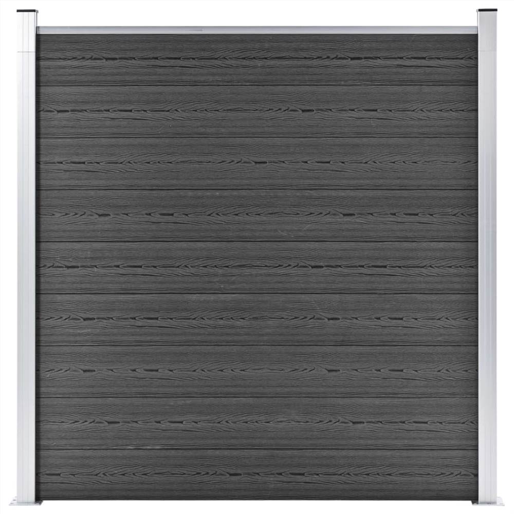 

Fence Panel WPC 180x186 cm Black