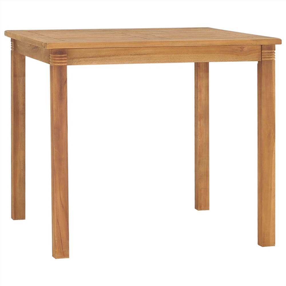 

Garden Dining Table 85x85x75 cm Solid Teak Wood