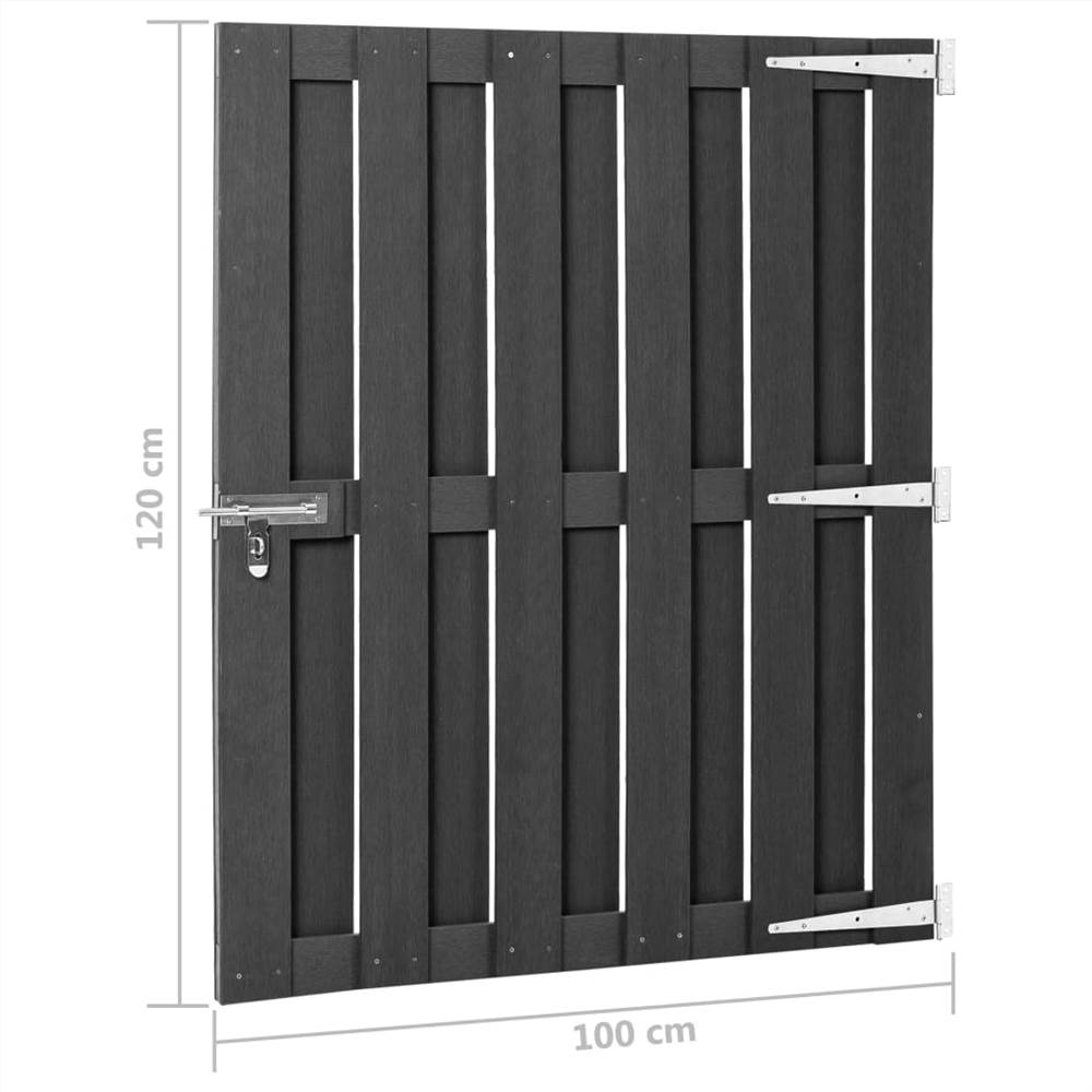 Garden Gate WPC 100x120 cm Grey
