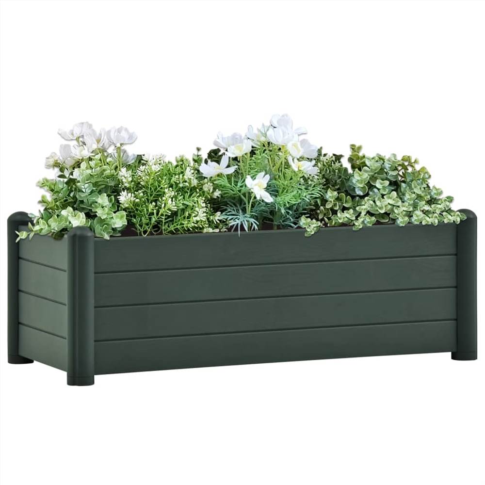 

Garden Raised Bed PP Green 100x43x35 cm