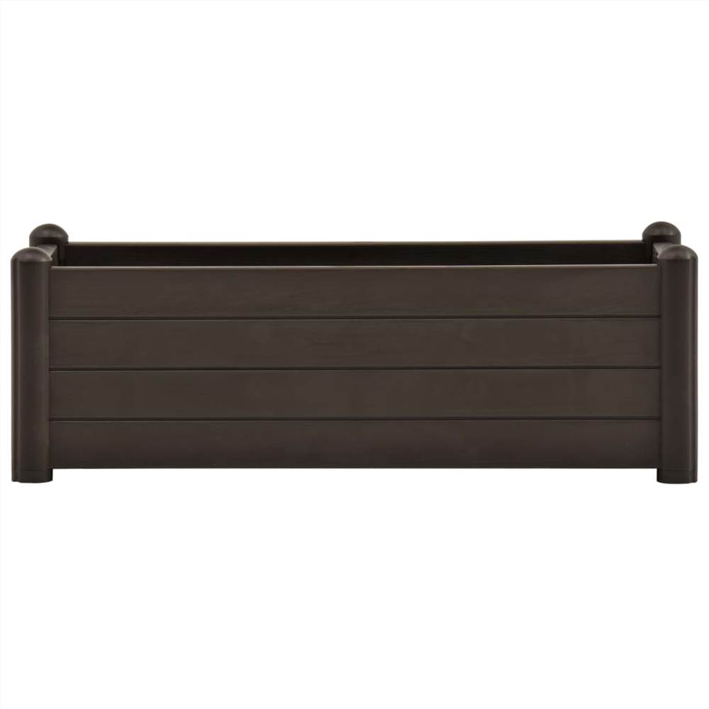 Garden Raised Bed PP Mocha 100x43x35 cm