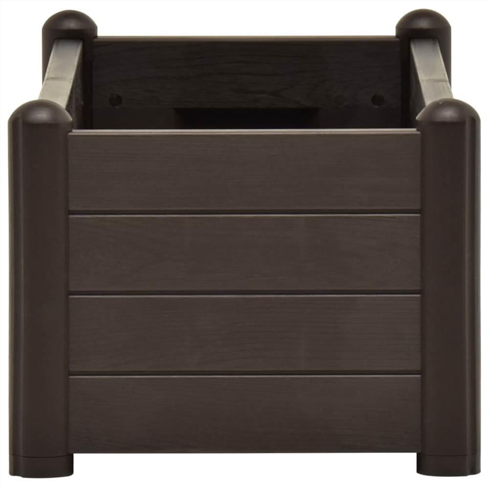 Garden Raised Bed PP Mocha 100x43x35 cm