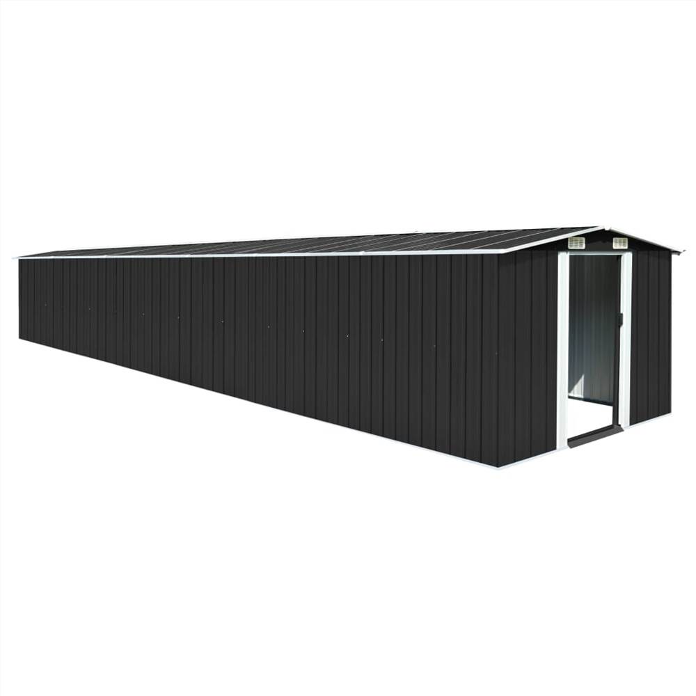 

Garden Shed Anthracite 257x779x181 cm Galvanised steel