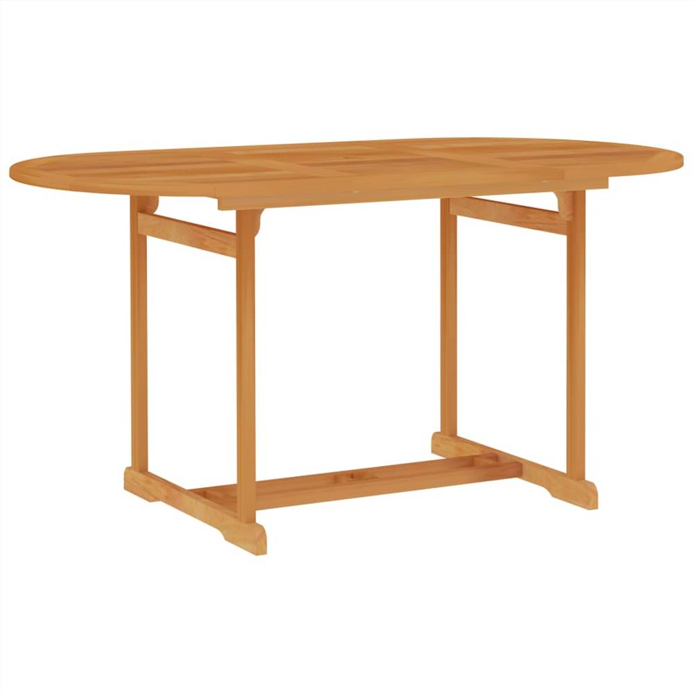 

Garden Table 150x90x75 cm Solid Teak Wood