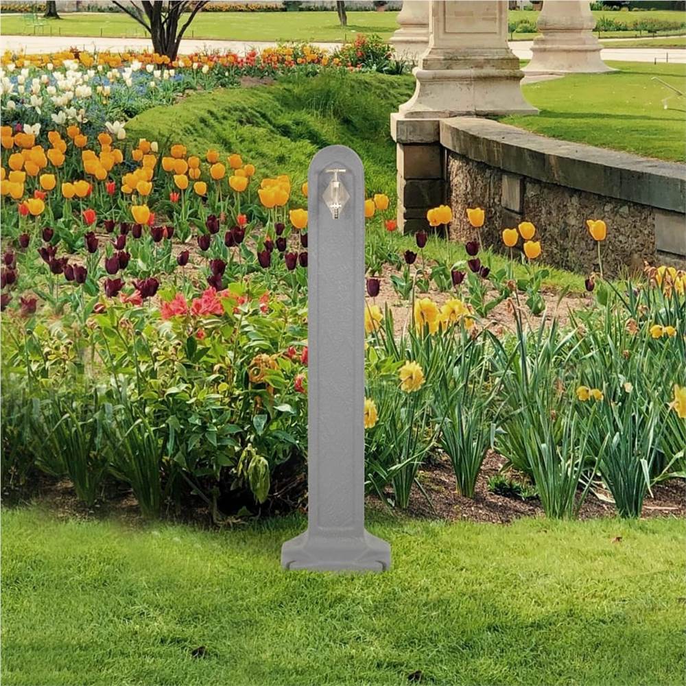 Garden Tanker with Faucet Light Grey Stone Look