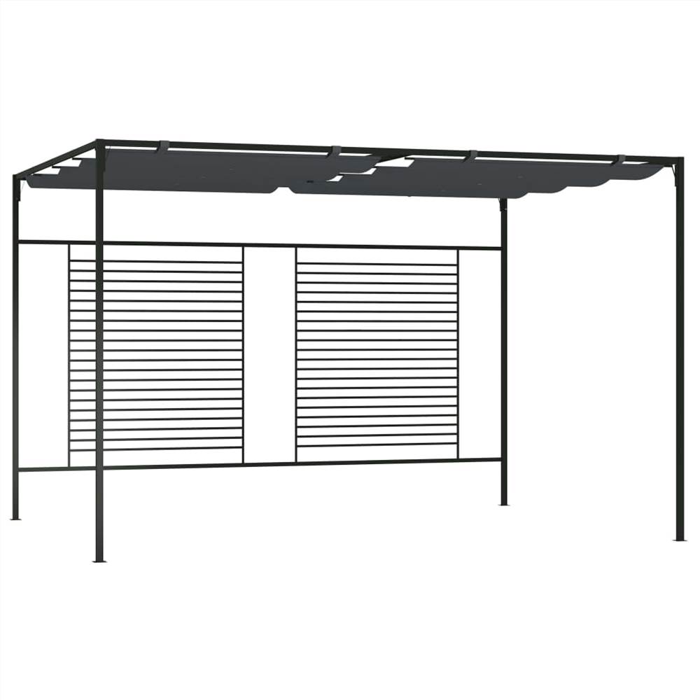 

Gazebo with Retractable Roof 4x3x2.3 m Anthracite 180 g/m²