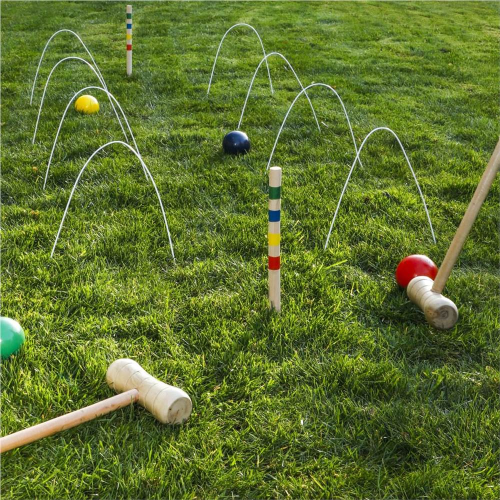 HI Croquet Game 125x25 cm Multicolour
