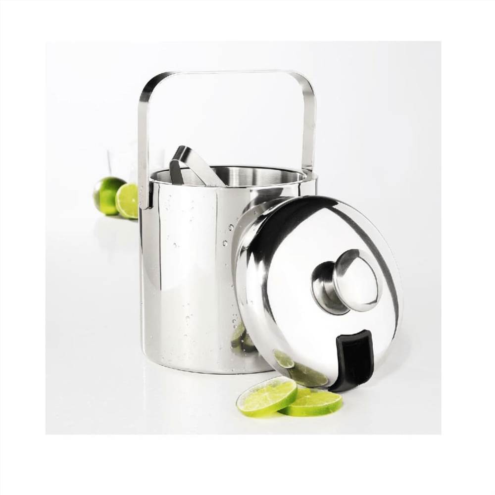 HI Ice Bucket with Lid and Tongs
