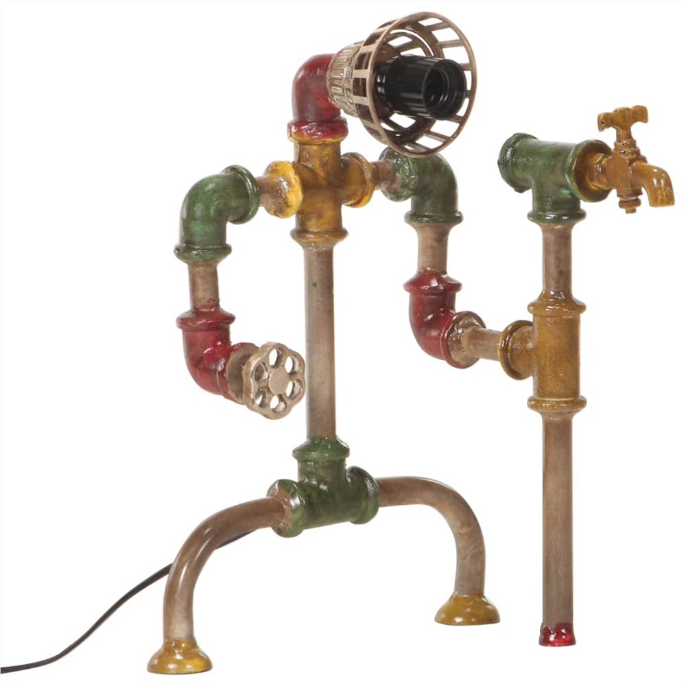 Industrial Standing Lamp Water Pipe Design Iron