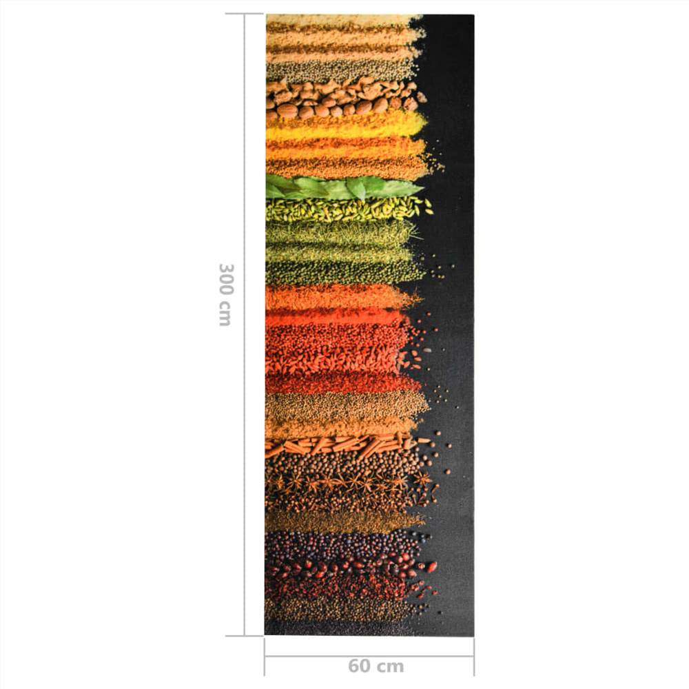Kitchen Carpet Washable Spice 60x300 cm