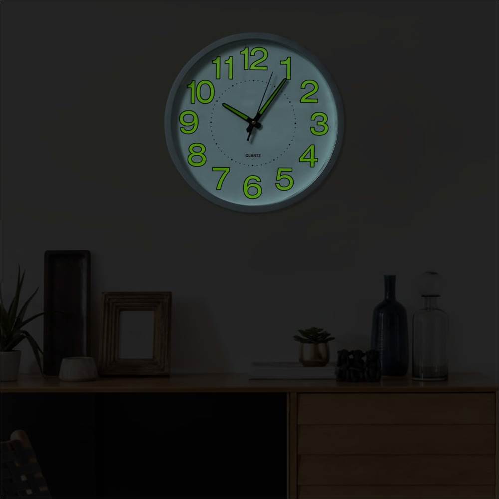 Luminous Wall Clock White 30 cm