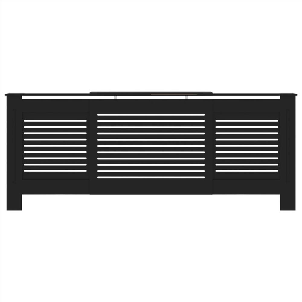 MDF Radiator Cover Black 205 cm
