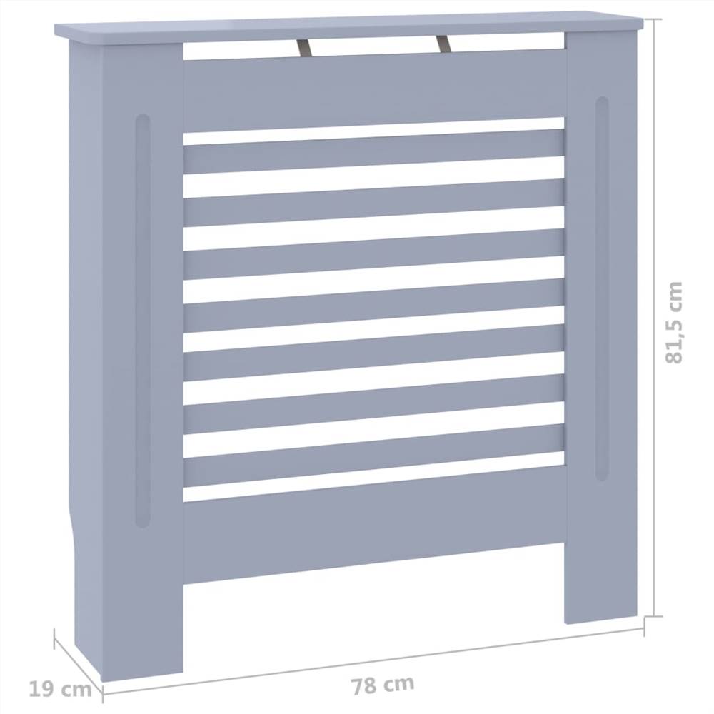MDF Radiator Cover Grey 78 cm