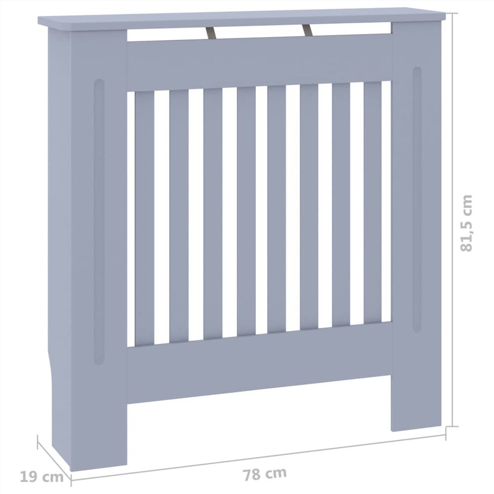 MDF Radiator Cover Grey 78 cm