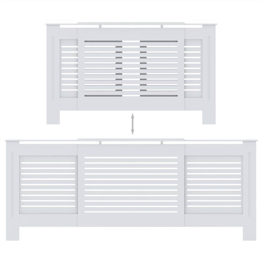 MDF Radiator Cover White 205 cm
