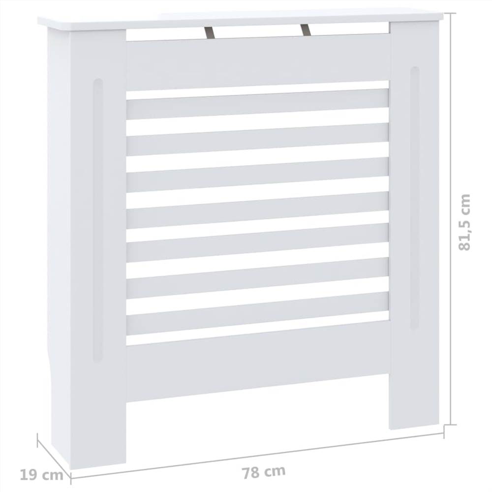 MDF Radiator Cover White 78 cm