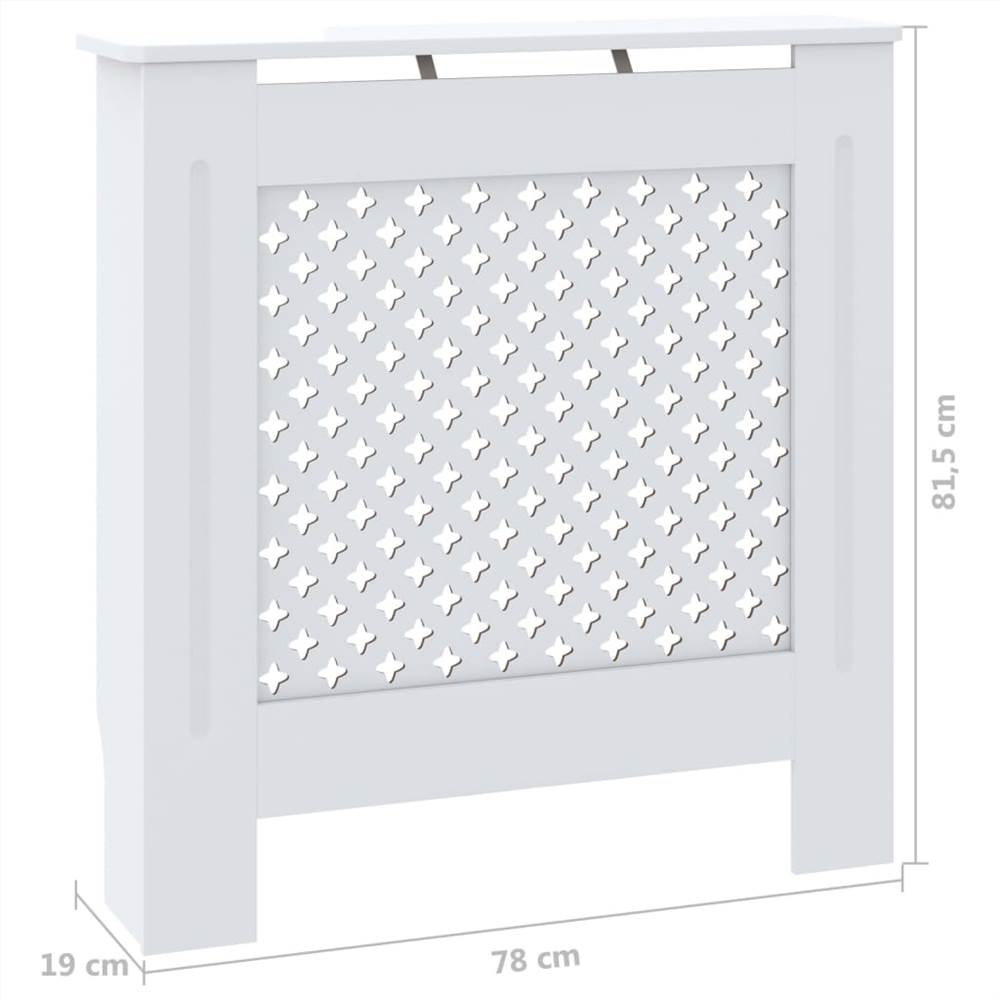 MDF Radiator Cover White 78 cm