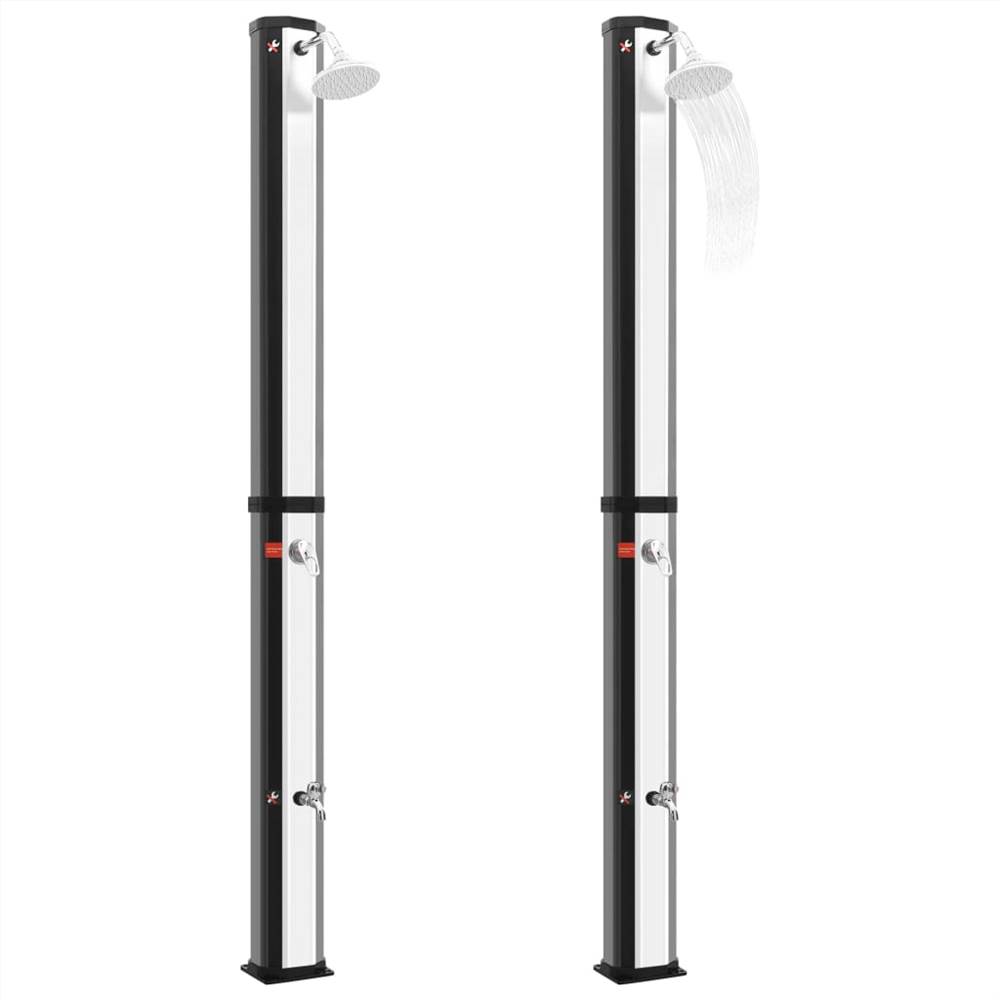 Outdoor Solar Shower with Shower Head and Faucet 35 L