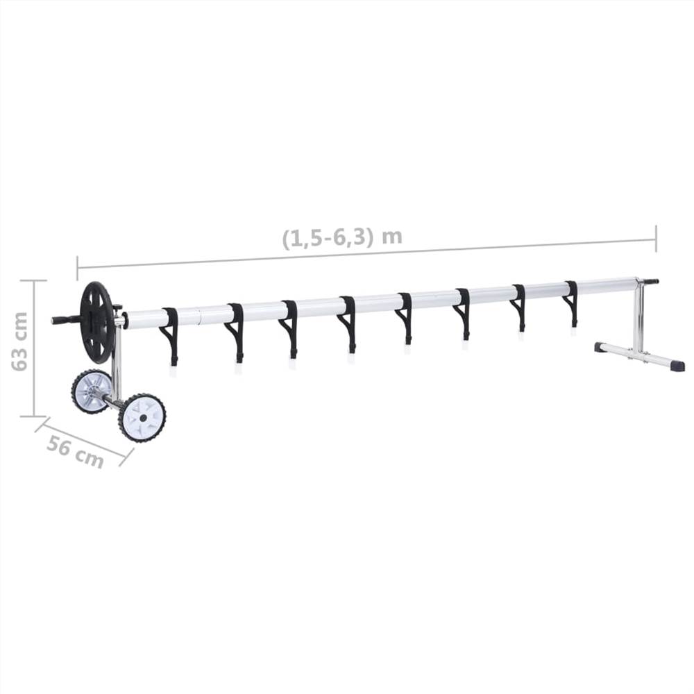 Pool Cover Roller with Stainless Steel Base