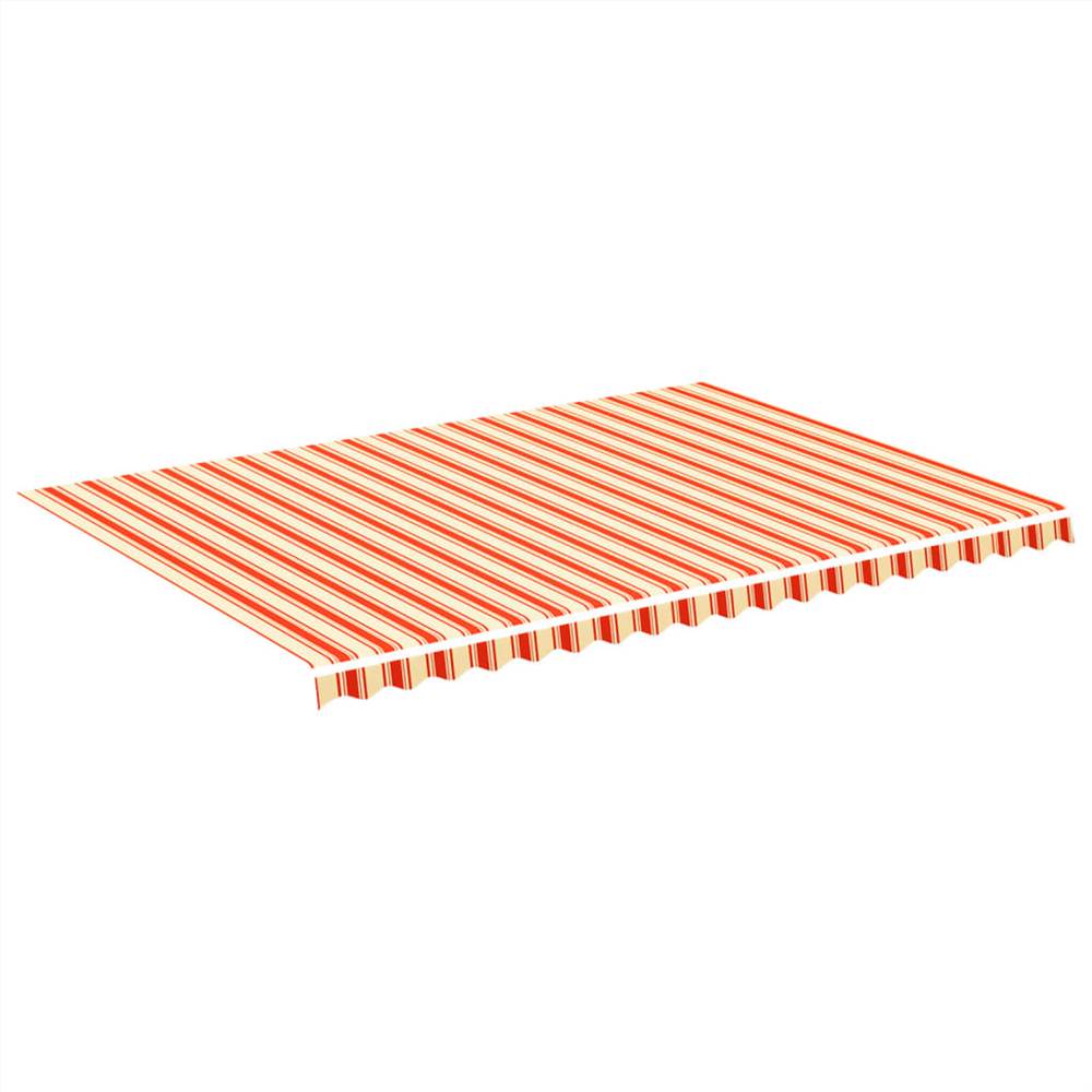Replacement Fabric for Awning Yellow and Orange 5x3.5 m