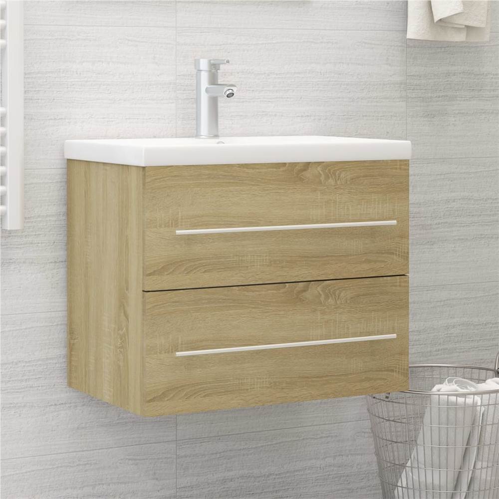 

Sink Cabinet Sonoma Oak 60x38.5x48 cm Chipboard