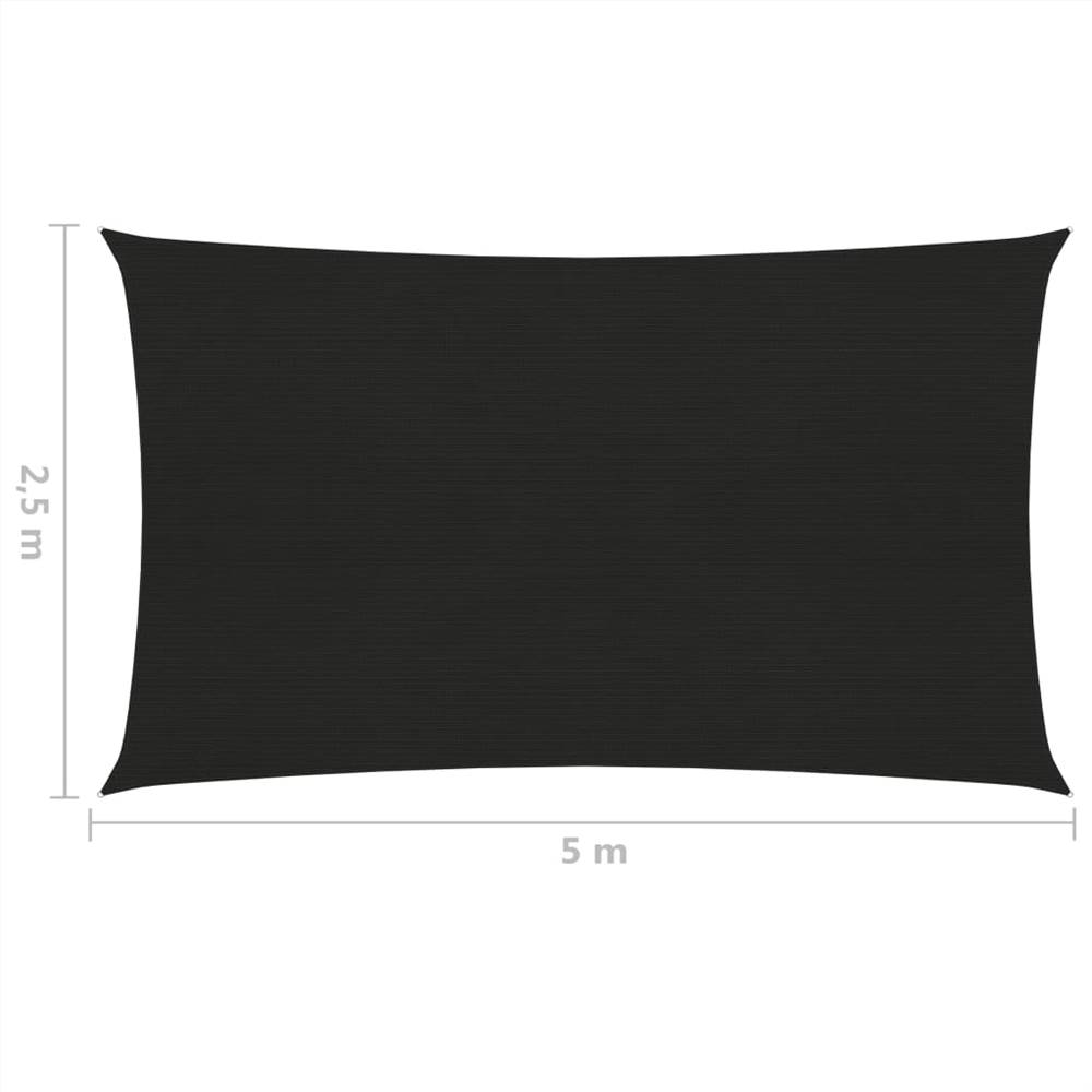 Sunshade Sail 160 g/m² Blue 2.5x5 m HDPE