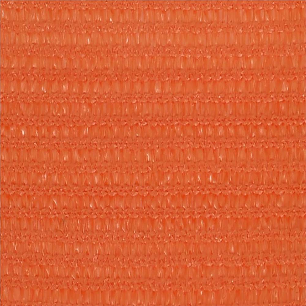 Sunshade Sail 160 g/m² Orange 2.5x5 m HDPE