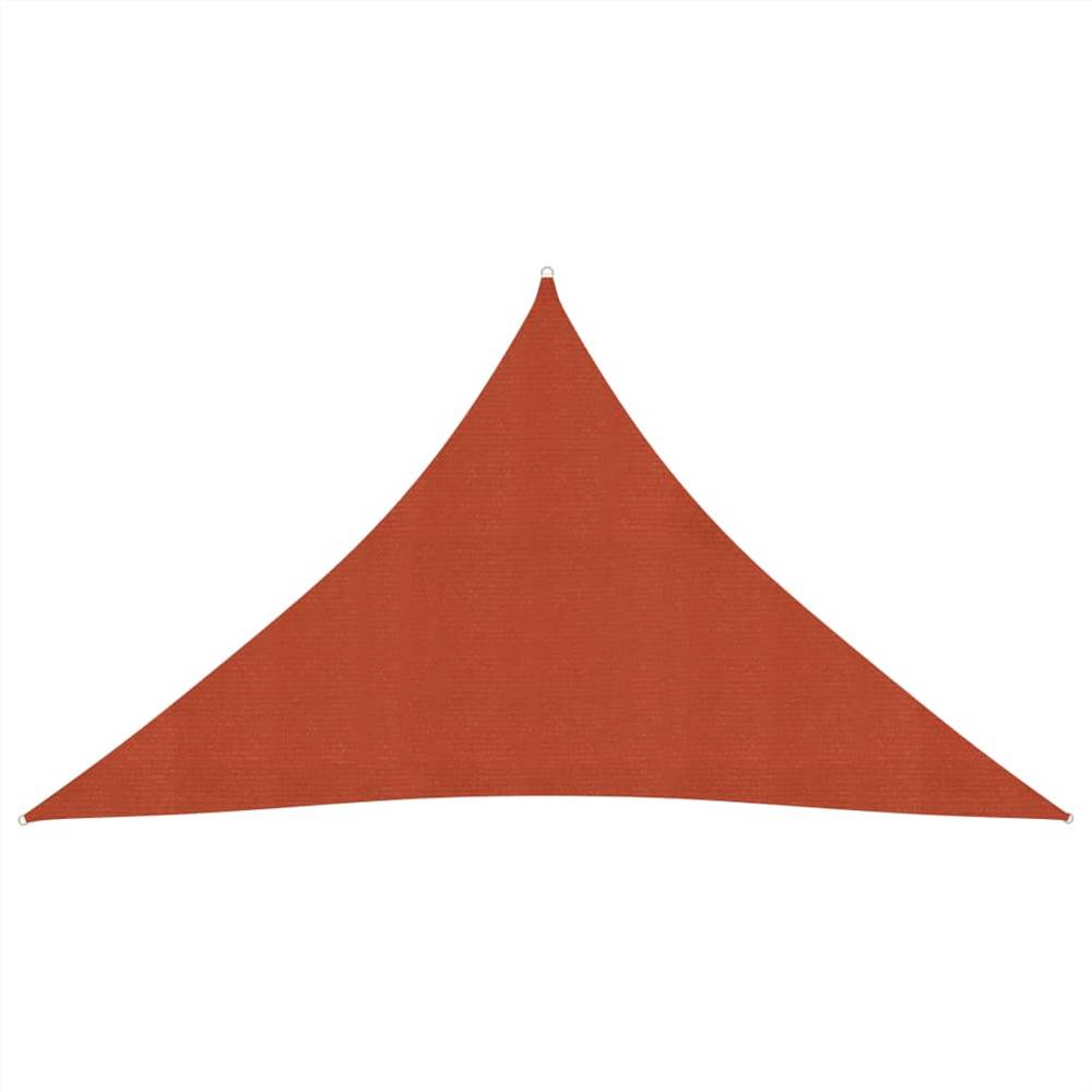 

Sunshade Sail 160 g/m² Terracotta 3.5x3.5x4.9 m HDPE