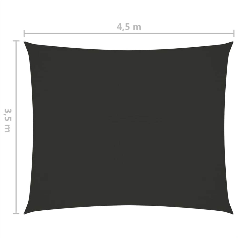 Sunshade Sail Oxford Fabric Rectangular 3.5x4.5 m Anthracite