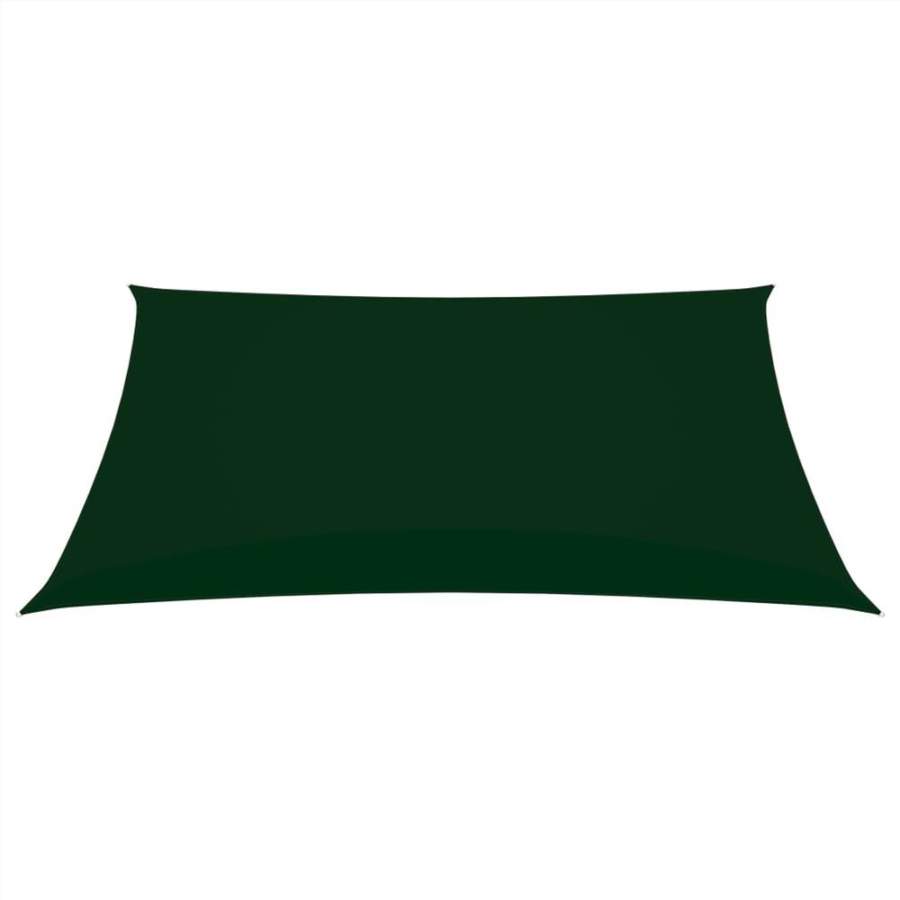 Sunshade Sail Oxford Fabric Rectangular 3.5x4.5 m Dark Green