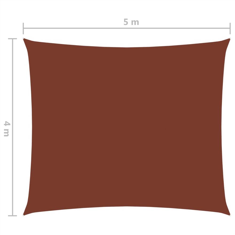 Sunshade Sail Oxford Fabric Rectangular 4x5 m Terracotta