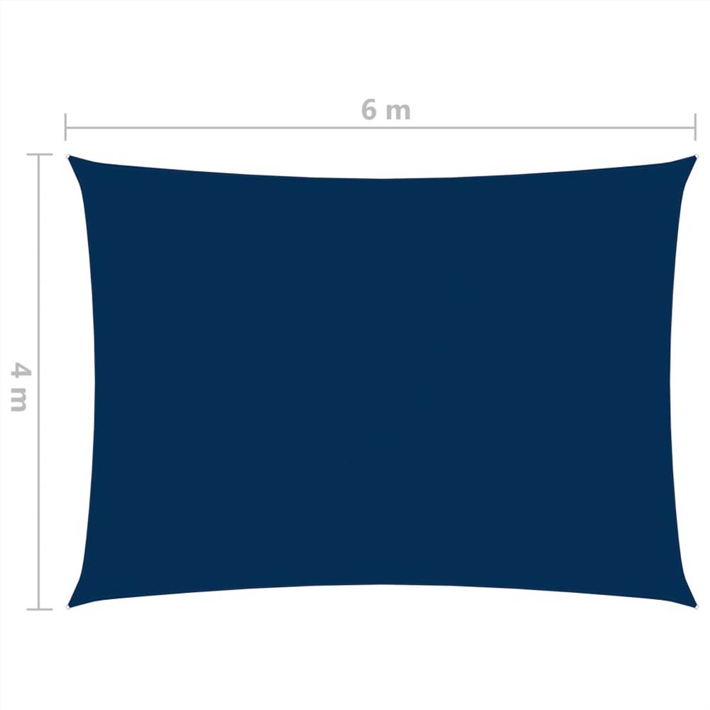Sunshade Sail Oxford Fabric Rectangular 4x6 m Blue