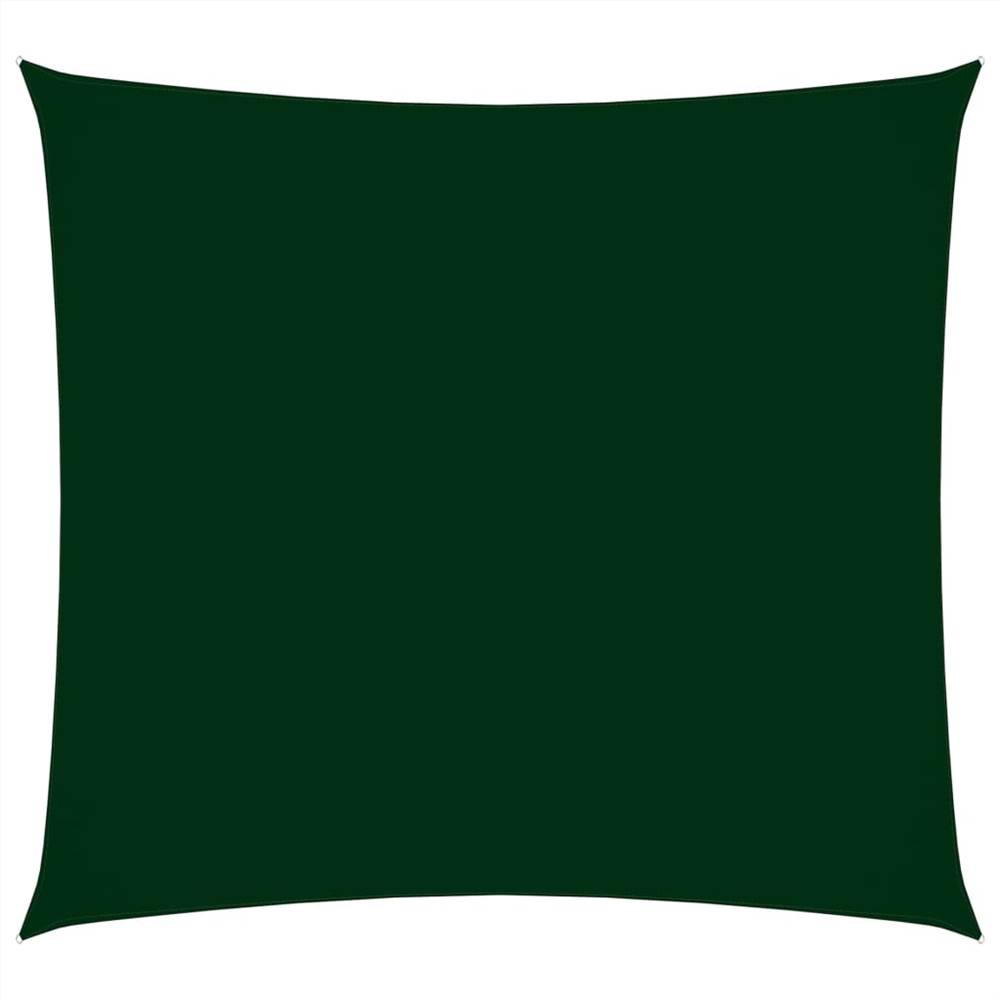 Sunshade Sail Oxford Fabric Square 5x5 m Dark Green