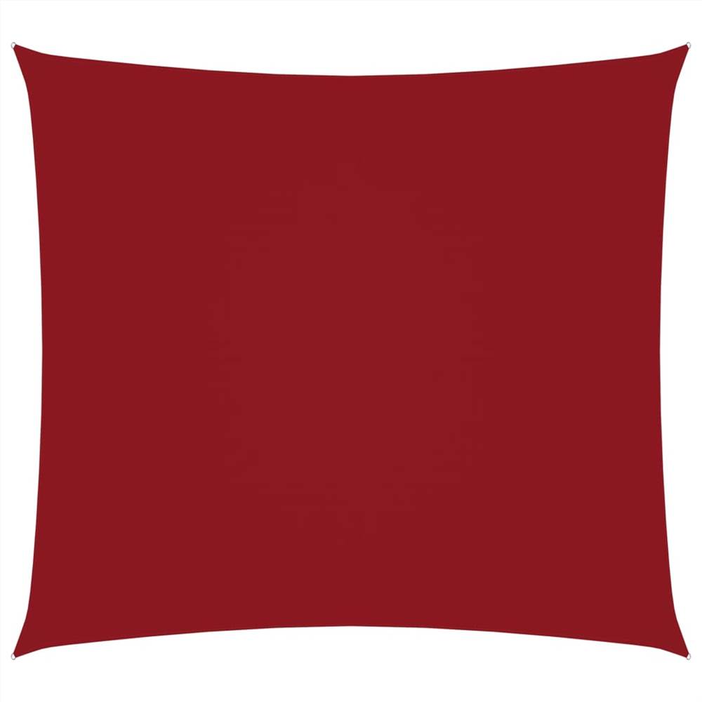 Sunshade Sail Oxford Fabric Square 5x5 m Red