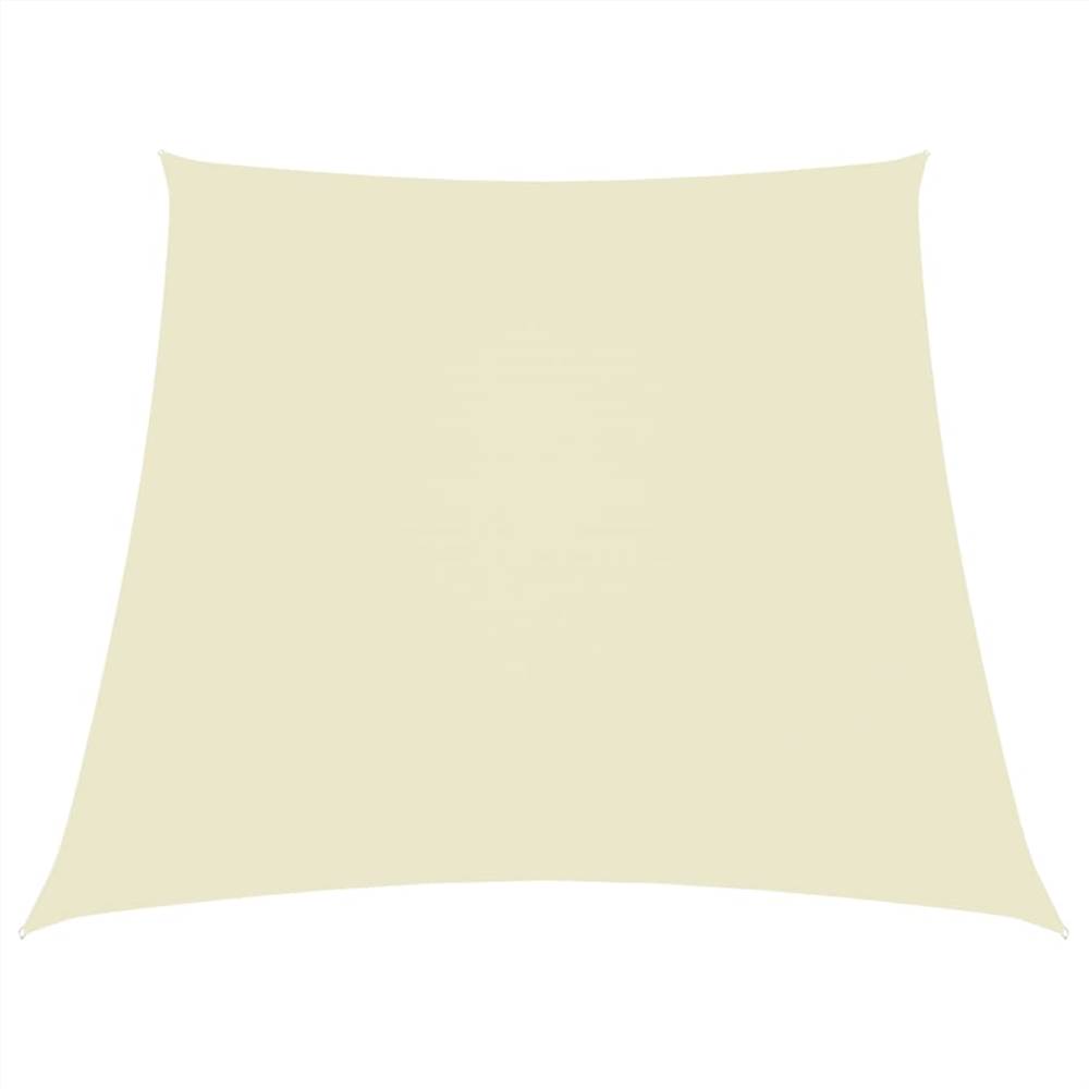 Sunshade Sail Oxford Fabric Trapezium 4/5x4 m Cream