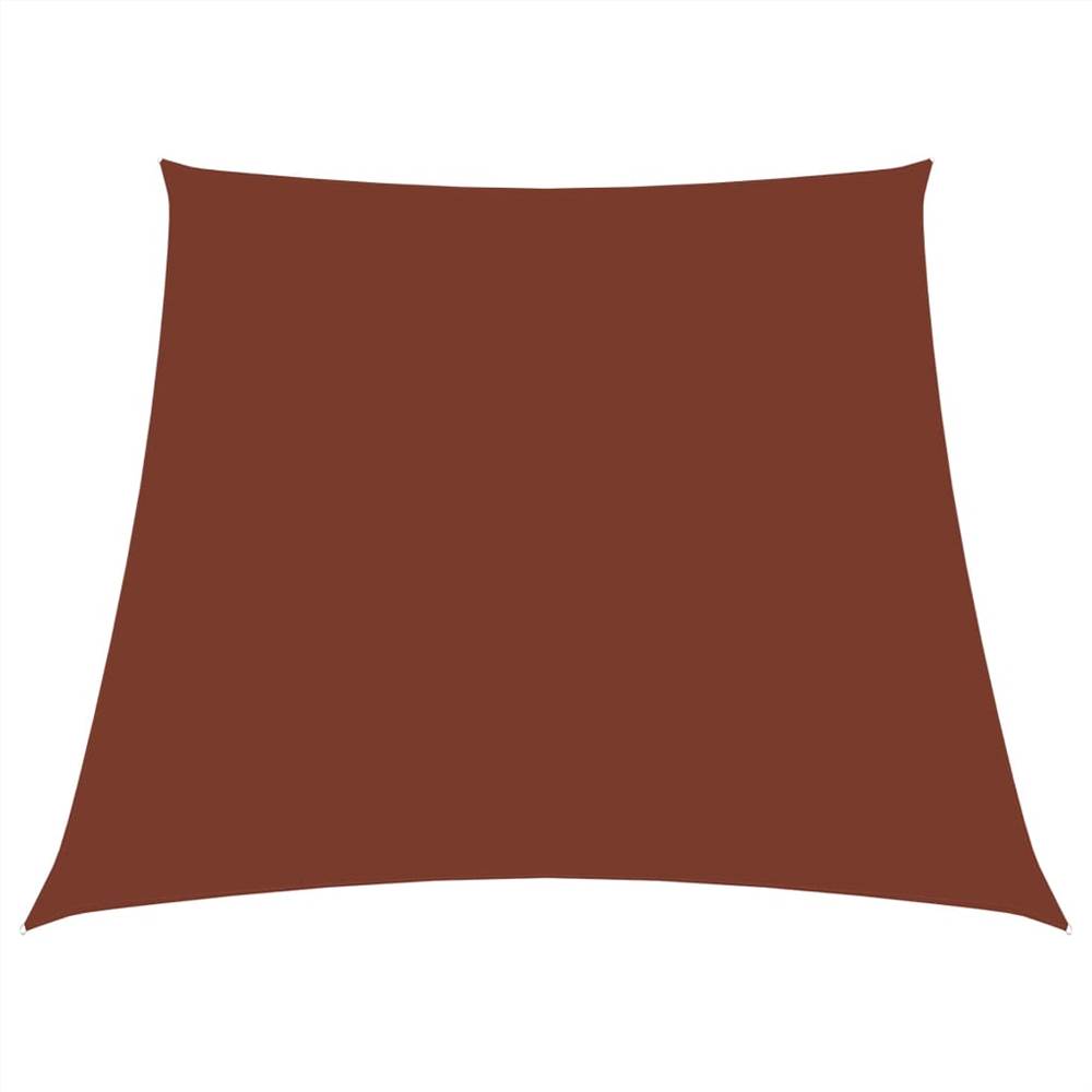 

Sunshade Sail Oxford Fabric Trapezium 4/5x4 m Terracotta