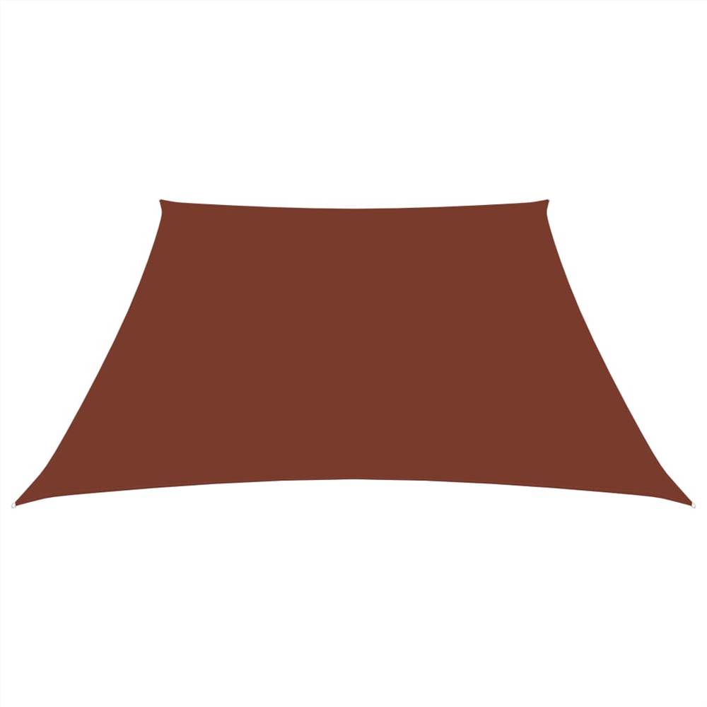 Sunshade Sail Oxford Fabric Trapezium 4/5x4 m Terracotta