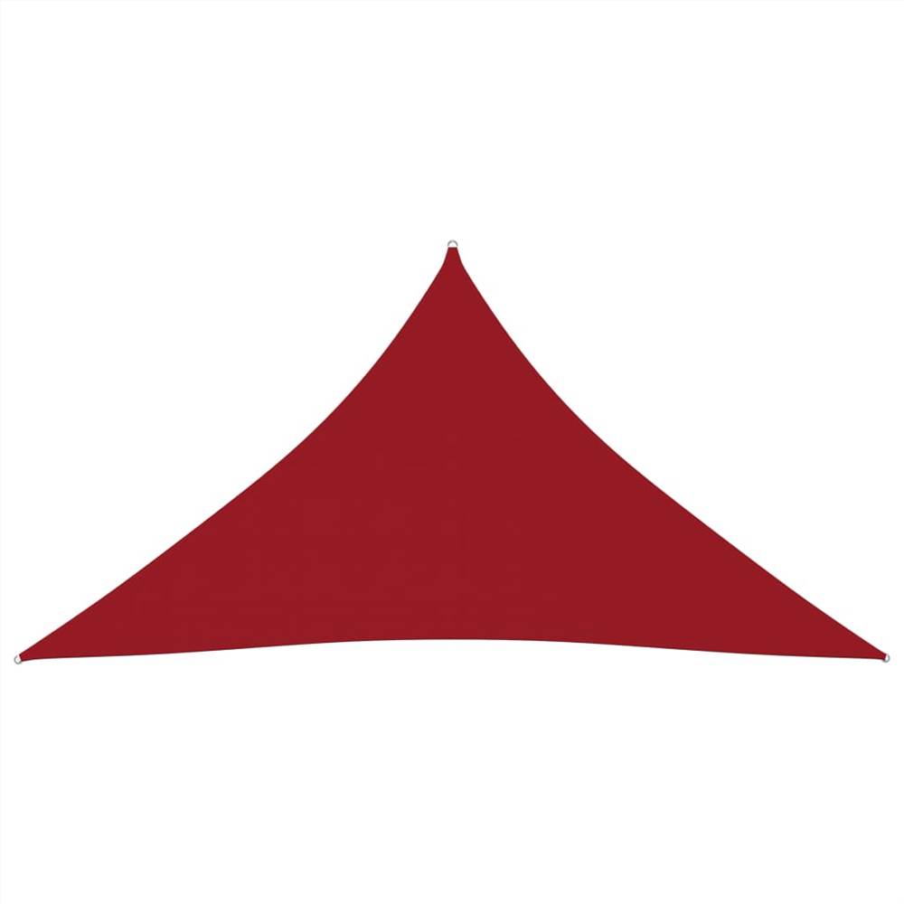 Sunshade Sail Oxford Fabric Triangular 3x4x4 m Red