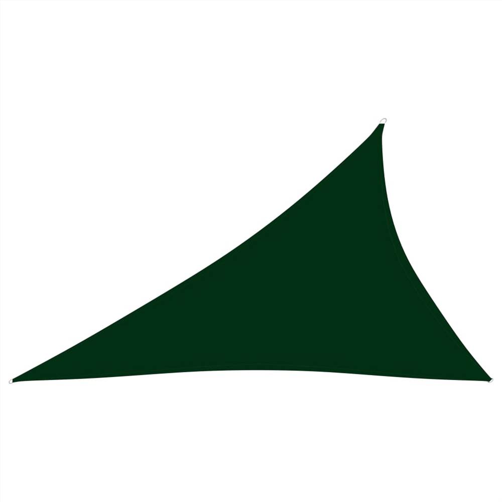 

Sunshade Sail Oxford Fabric Triangular 4x5x6.4 m Dark Green