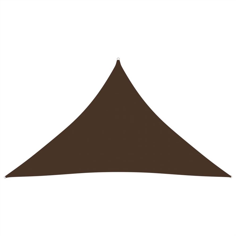 Sunshade Sail Oxford Fabric Triangular 5x5x6 m Brown