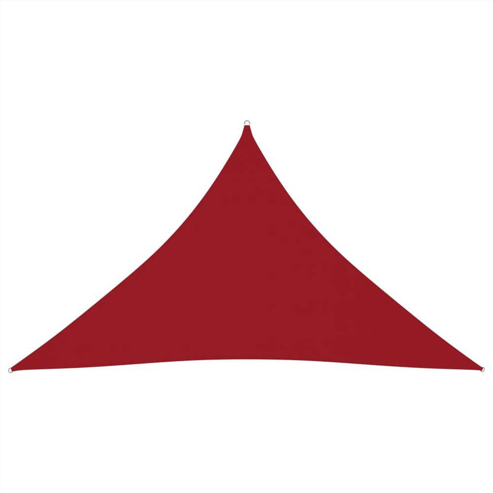 Sunshade Sail Oxford Fabric Triangular 5x5x6 m Red