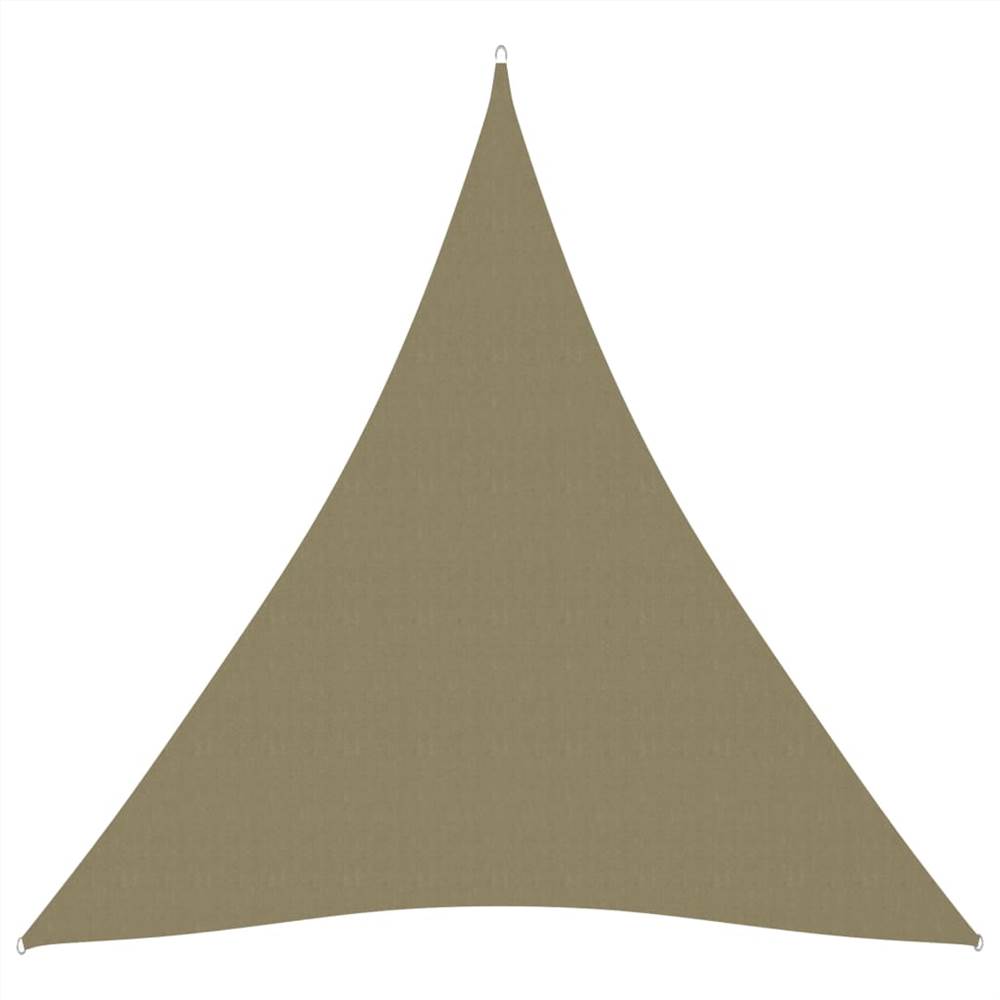 

Sunshade Sail Oxford Fabric Triangular 5x6x6 m Beige