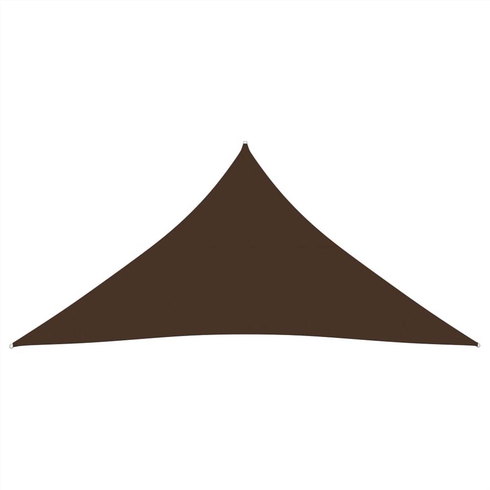 Sunshade Sail Oxford Fabric Triangular 5x7x7 m Brown